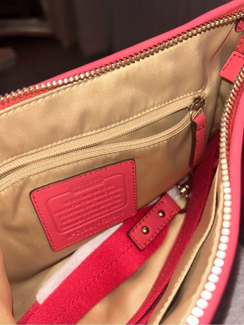 NWT Vintage Coach Pink Leather Shoulder Bag - Picture 2 of 9